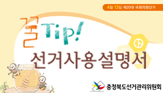 제20대 국회의원선거서비스 "꿀Tip 선거사용설명서" 만화책 제작