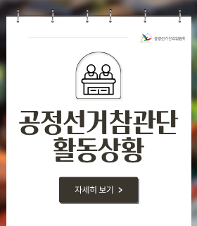 공정선거참관단 활동상황